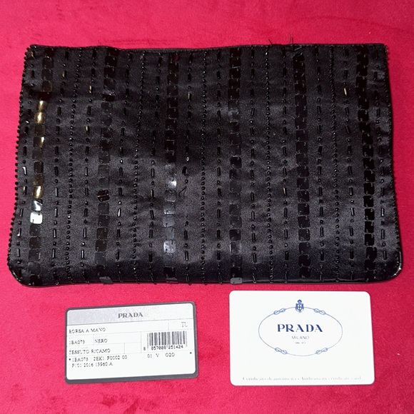 Prada beaded nylon clutch purse - Picture 4 of 13